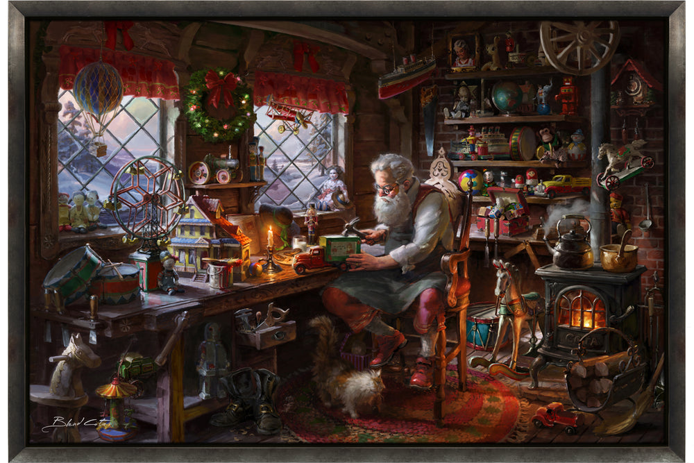 
                  
                    Santa in his Workshop (Original Painting)
                  
                