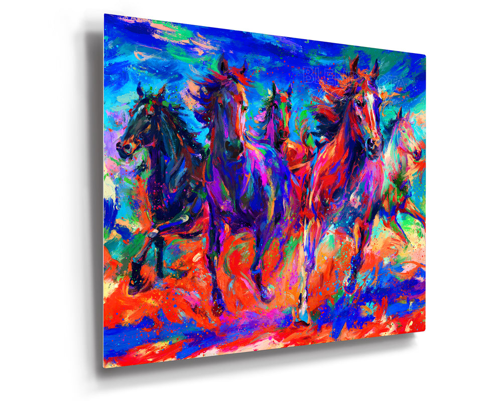 Gallop of the Wild - Blend Cota Limited Edition Art on Metal- Blend Cota Studios 
