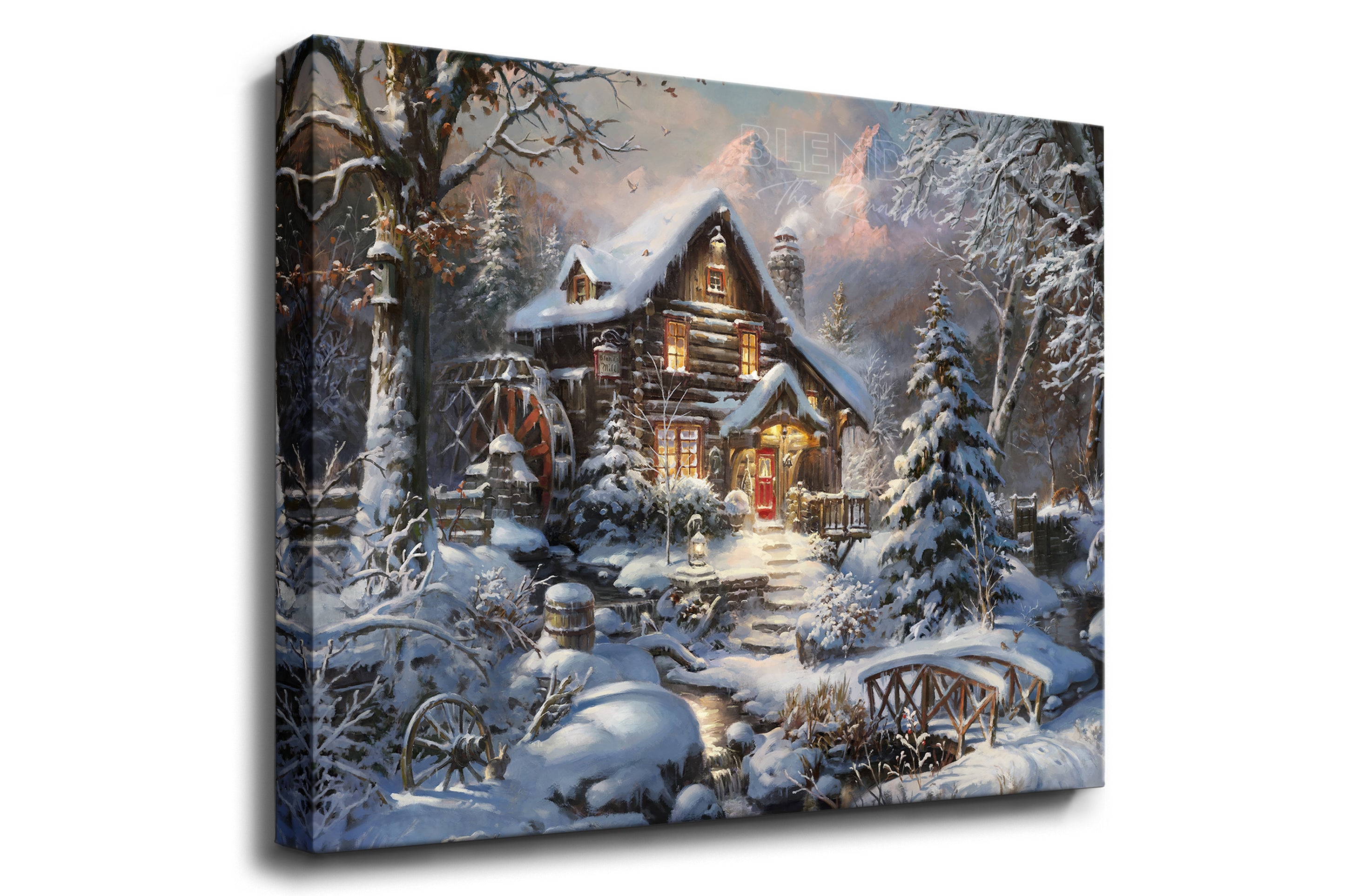 Silence of The First Snow - Blend Cota Art Print on Canvas - Blend Cota Studios painting hanging on white wall