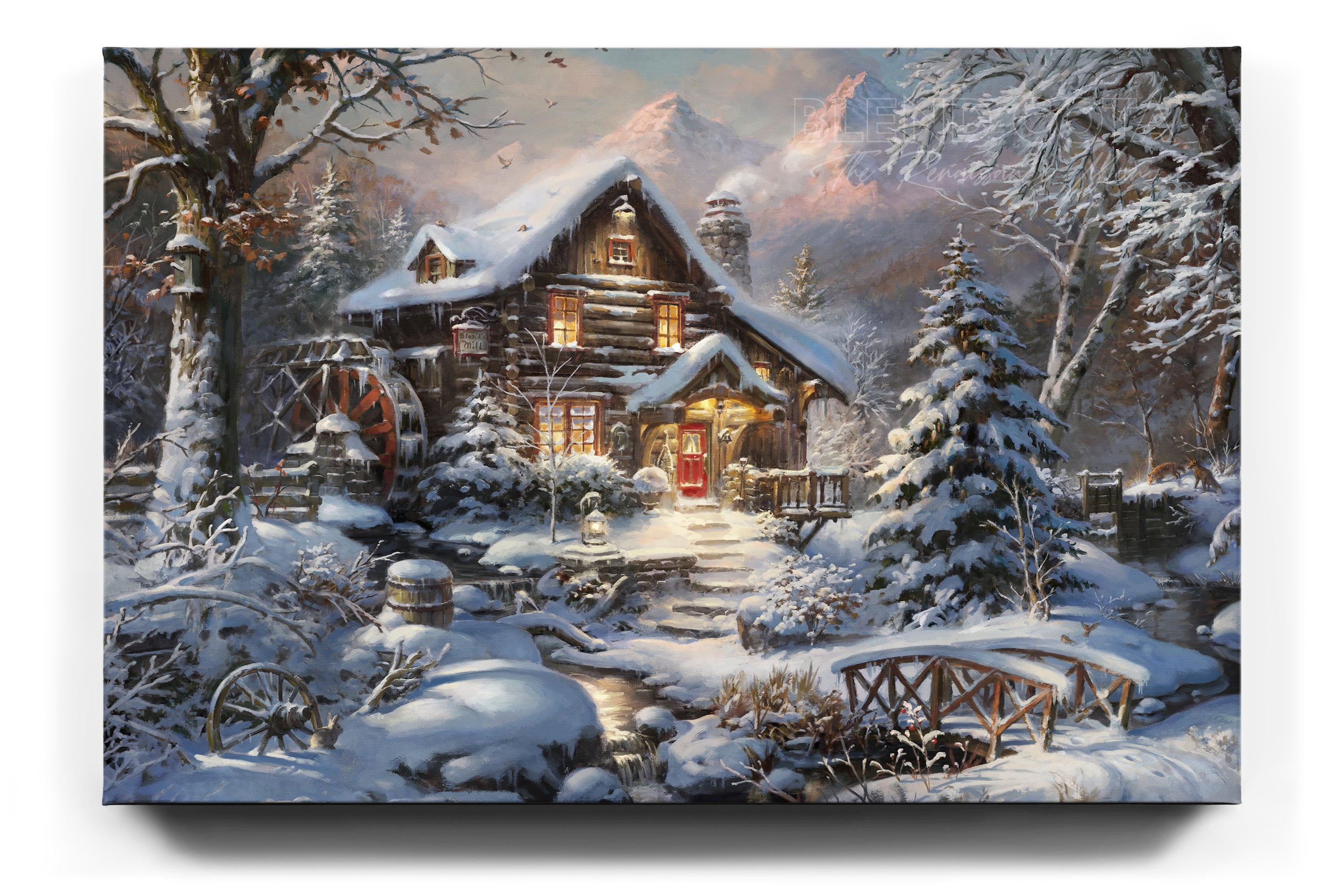 Winterberry Mill Silence of The First Snow Limited Edition Art on Canvas  from Blend Cota Studios painting