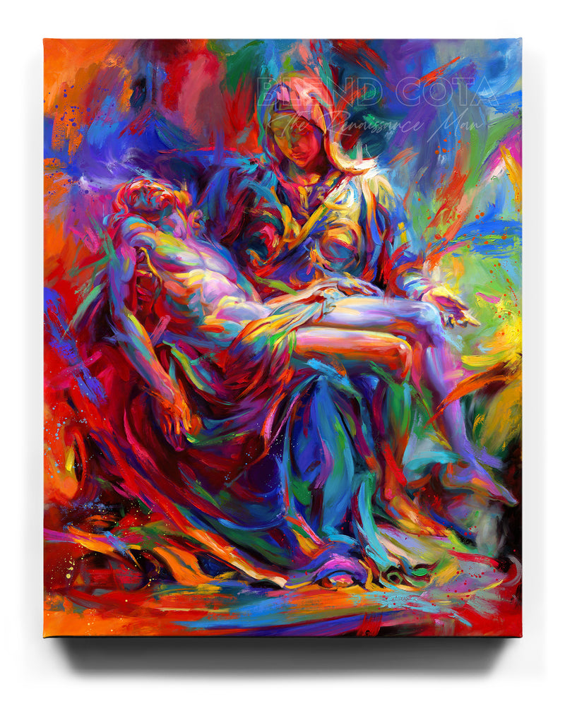 The Colors of Pieta - Blend Cota Limited Edition Art on Canvas - Blend Cota Studios 