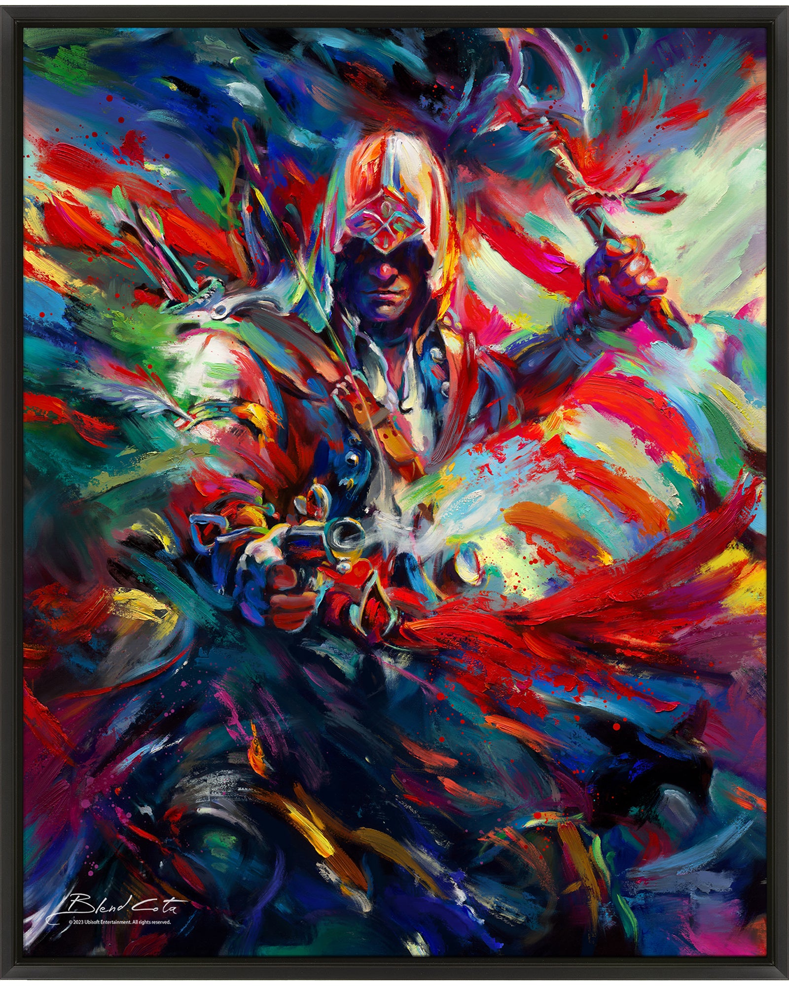 Ac3 Drawing Assassin's Creed® III Connor Kenway (Limited Edition Canvas) - Blend ...