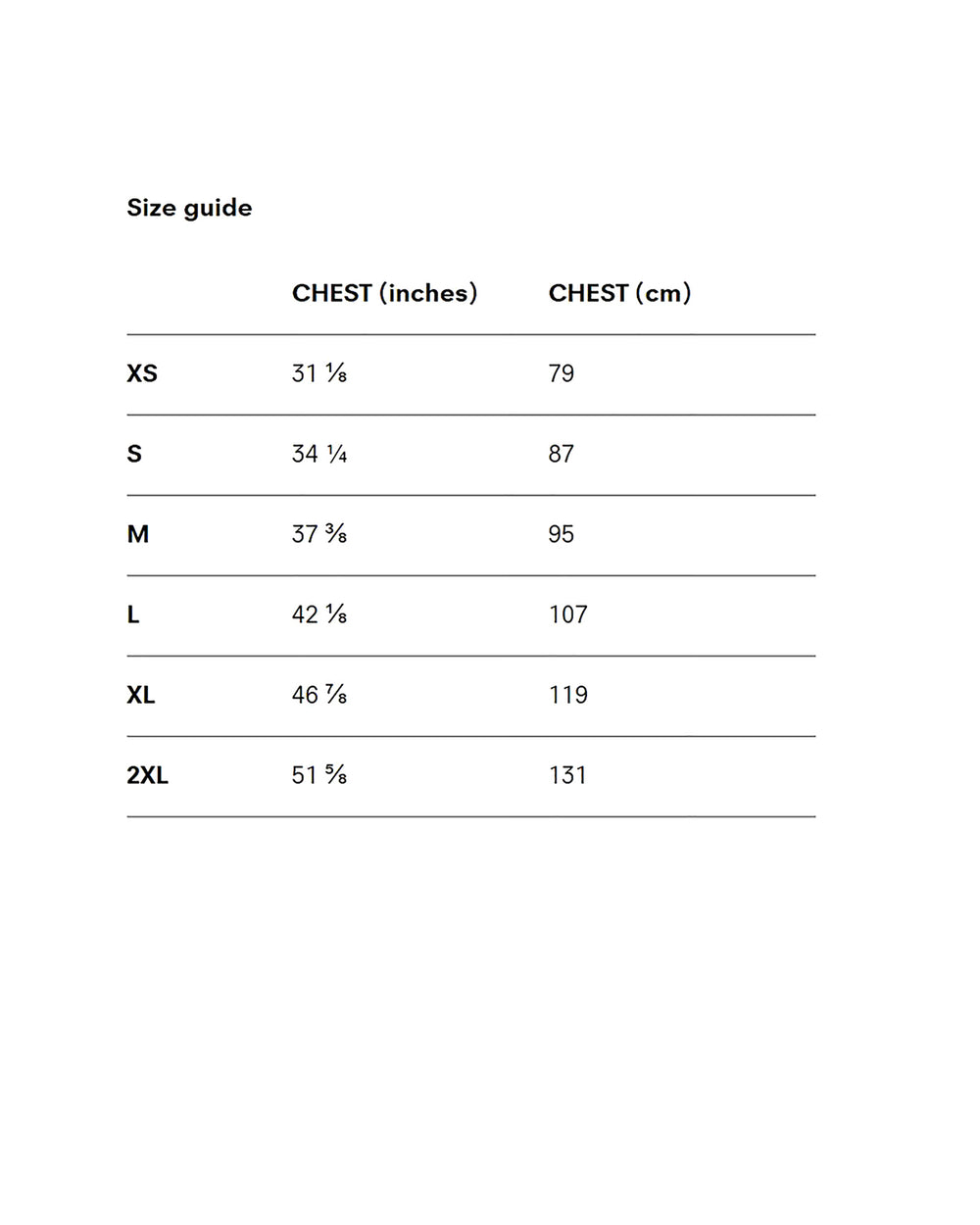 men's t shirt size guide blend cota studios assassin's creed