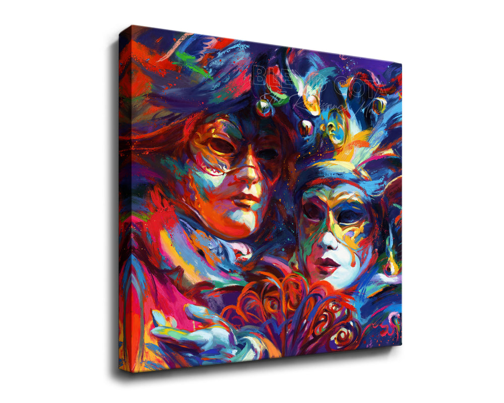 Venetian Masks (Art Print Gallery Wrap)