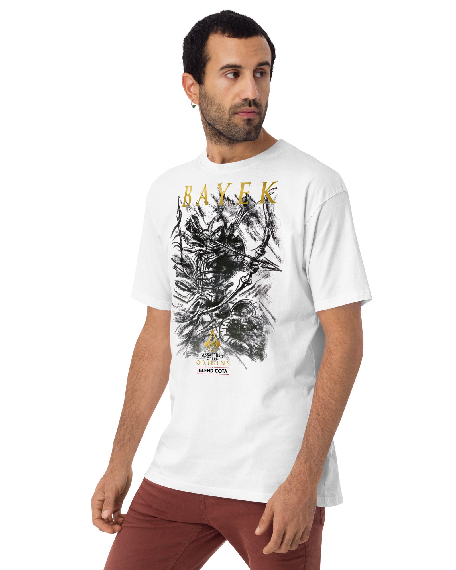 T-shirt en coton pour homme Assassin's Creed® Bayek Drawing