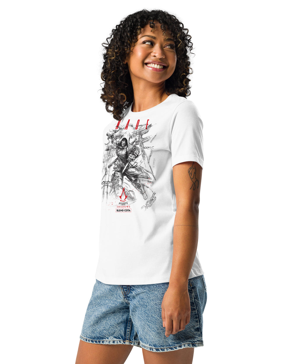 Assassin's Creed® Shadows Naoe Drawing Women's cotton tee