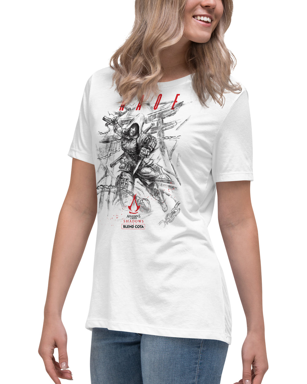Assassin's Creed® Shadows Naoe Drawing Women's cotton tee