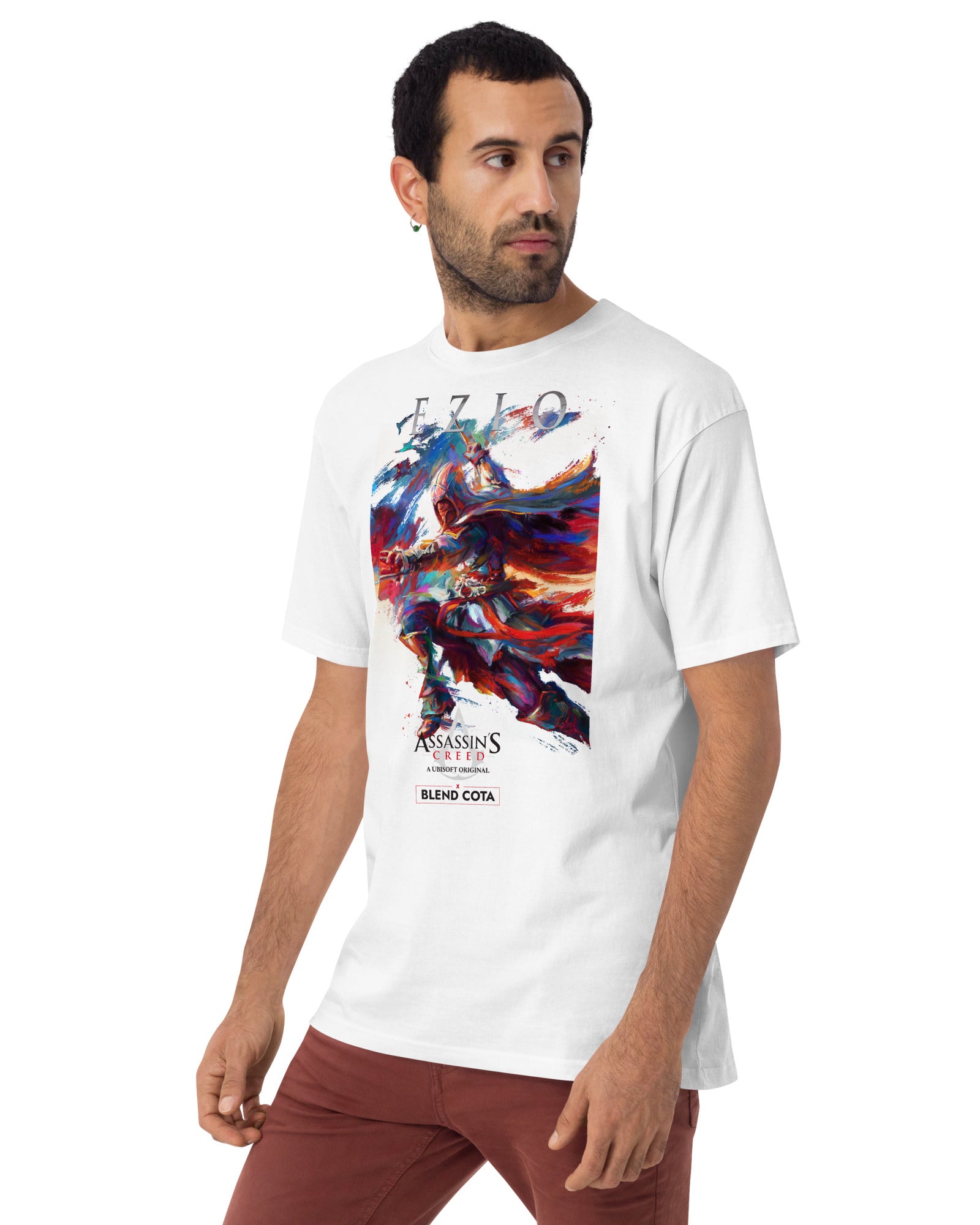 T-shirt en coton pour homme Assassin's Creed® Ezio Auditore