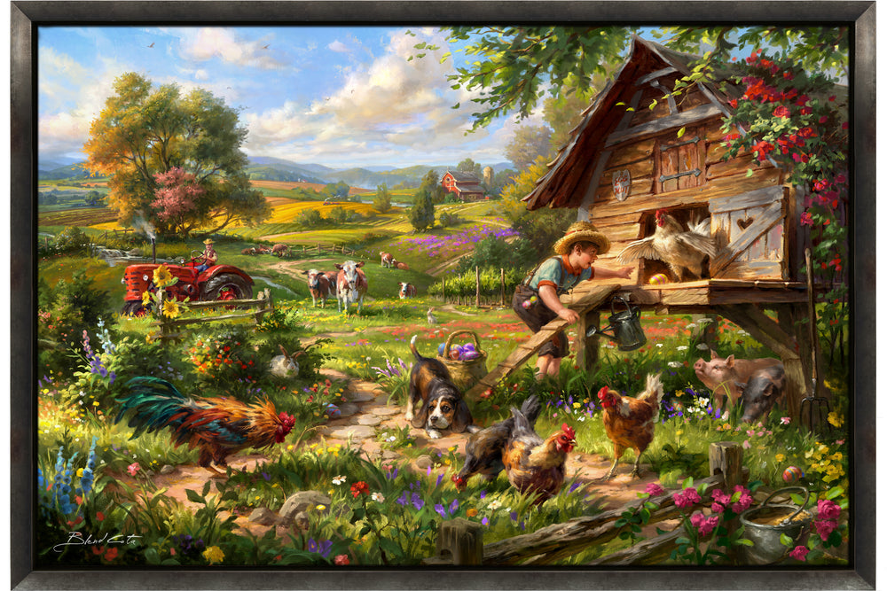 La joie de Pâques (peinture originale)