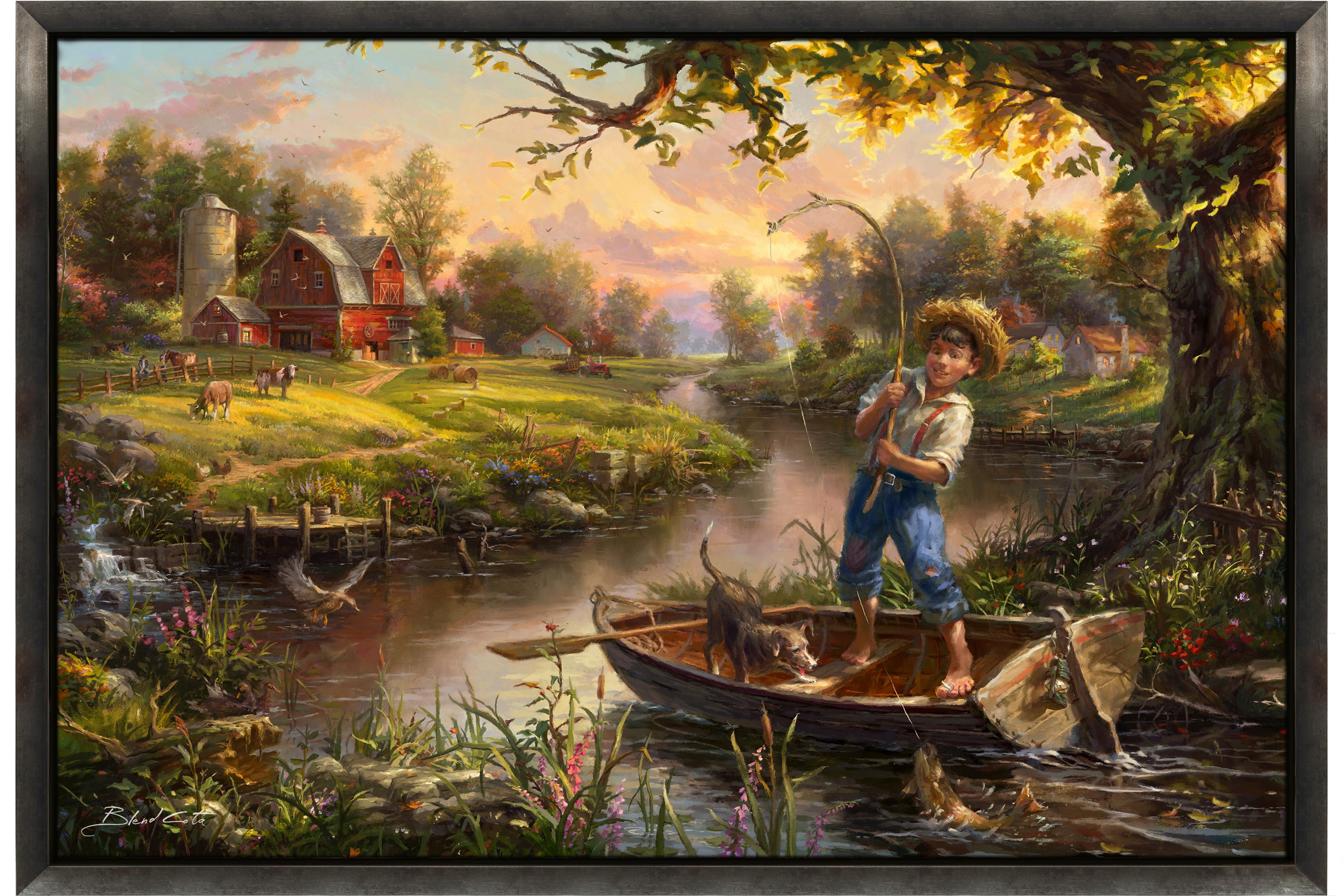 
                  
                    Parti à la pêche (peinture originale)
                  
                