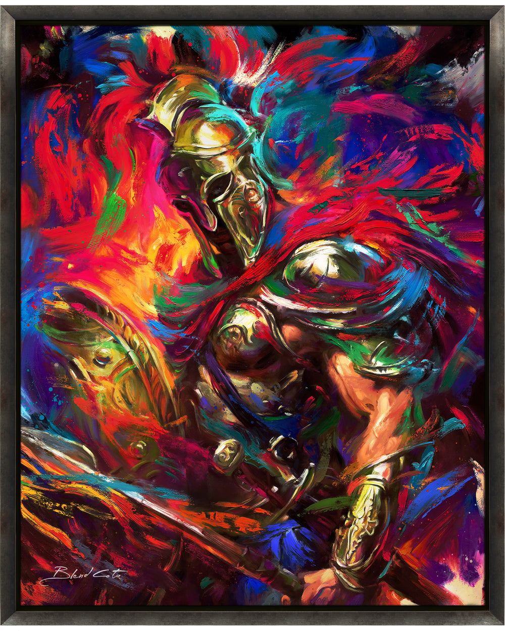 Le Guerrier Illyrien (Peinture Originale)