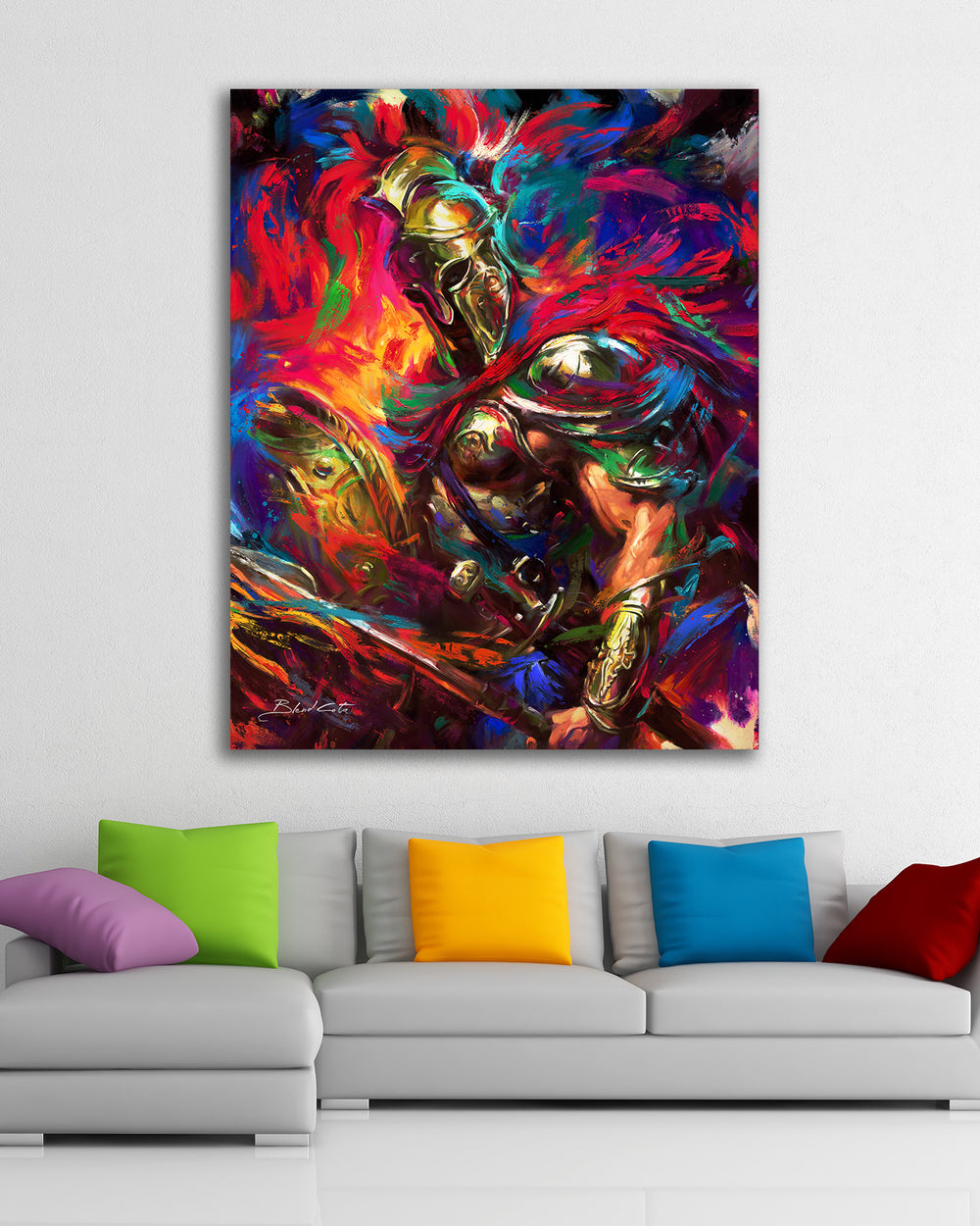 Le Guerrier Illyrien (Peinture Originale)