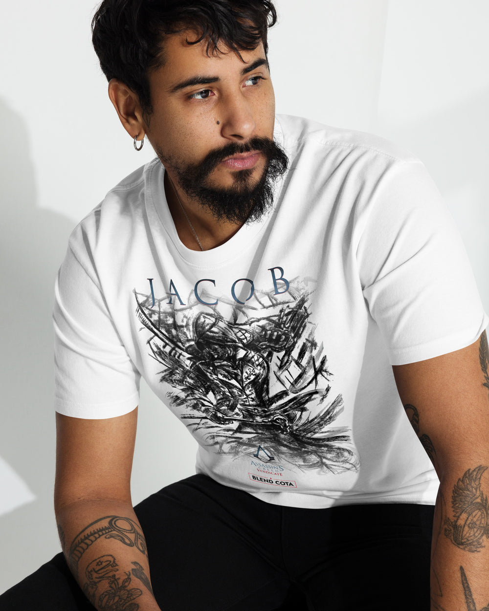 Assassin's Creed® Syndicate Jacob Frye Hooded Drawing Men’s cotton tee