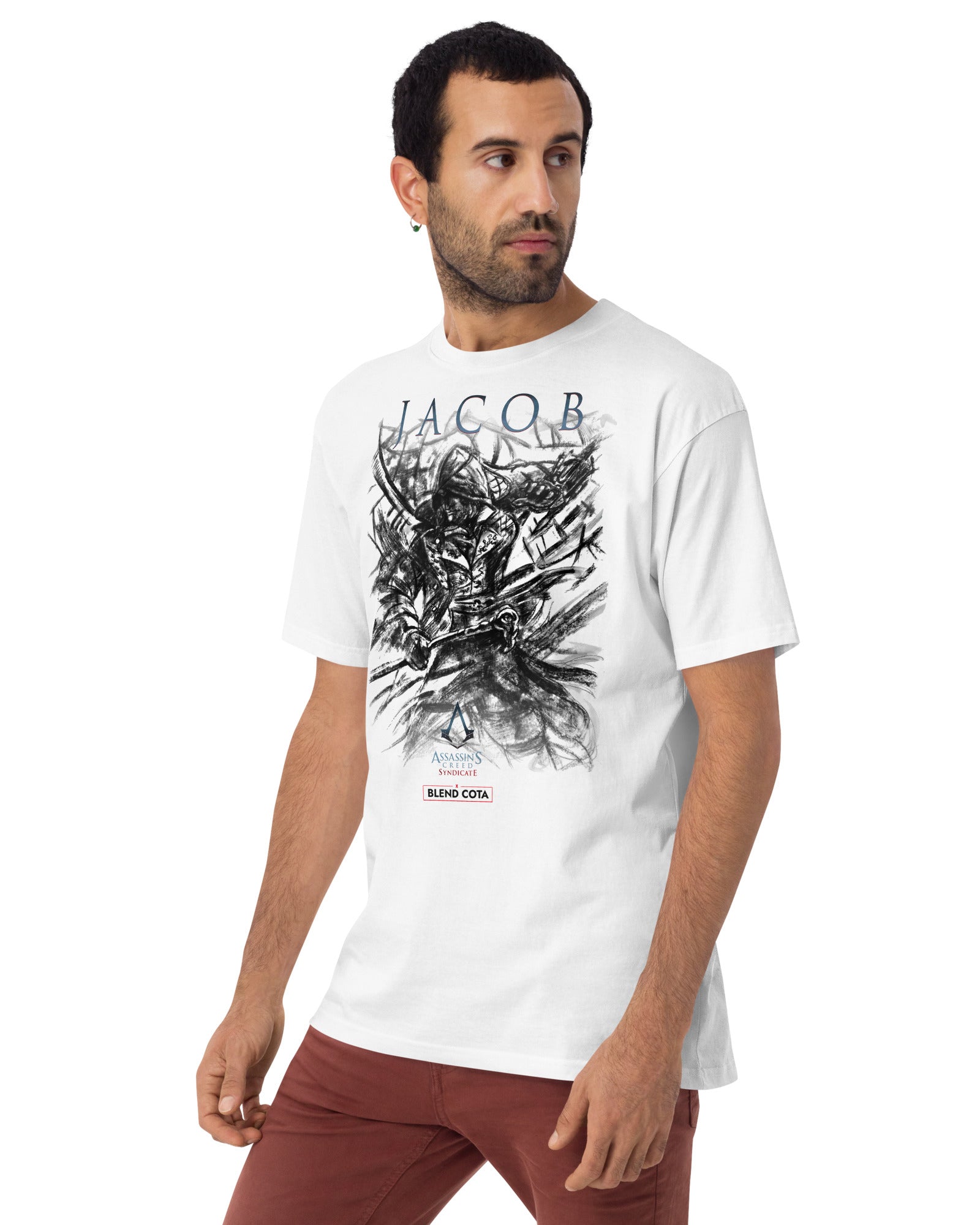 Assassin's Creed® Syndicate Jacob Frye Hooded Drawing Men’s cotton tee