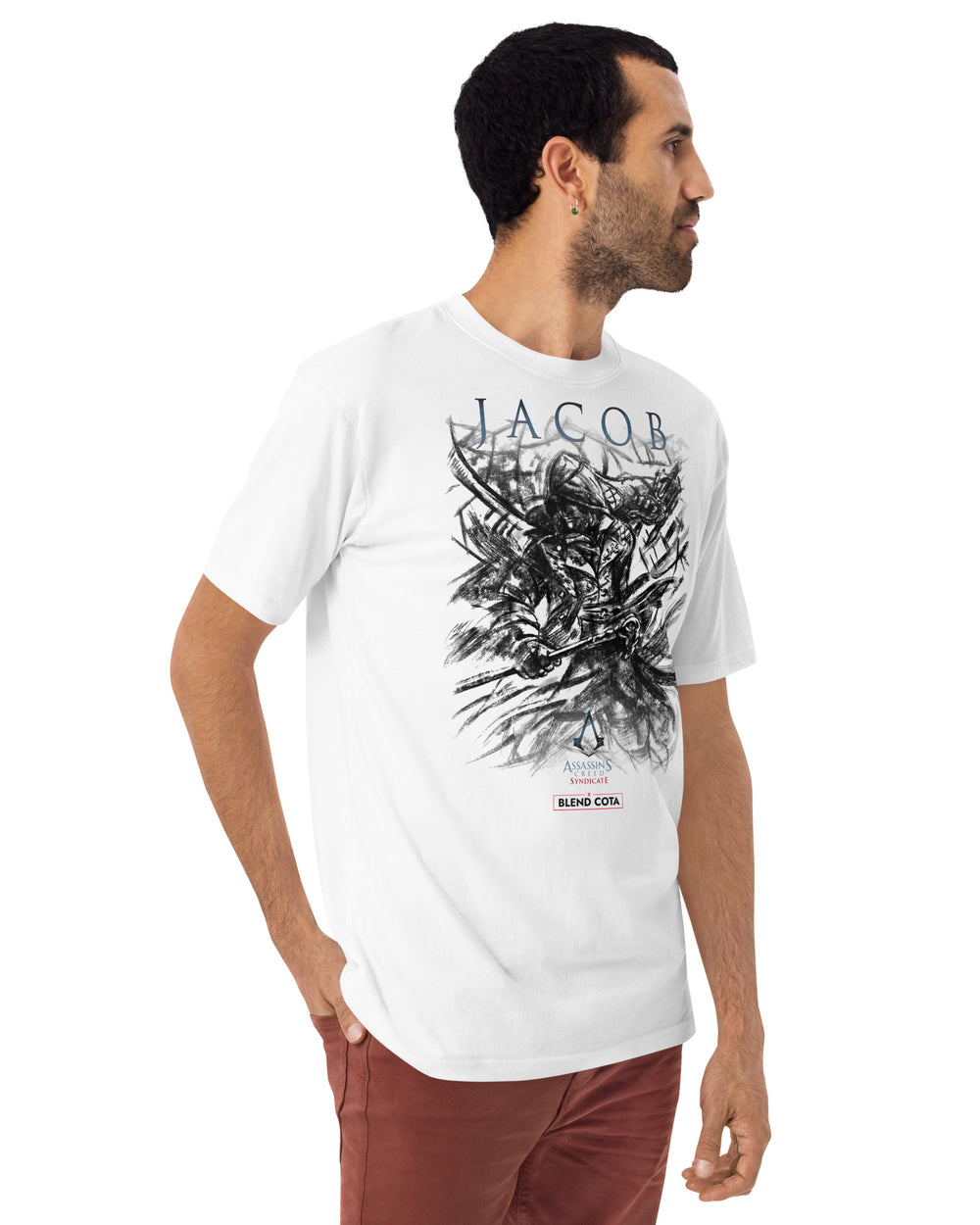 Assassin's Creed® Syndicate Jacob Frye Hooded Drawing Men’s cotton tee