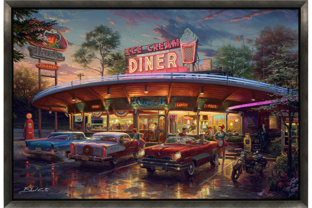 Rendez-vous au dîner (peinture originale)