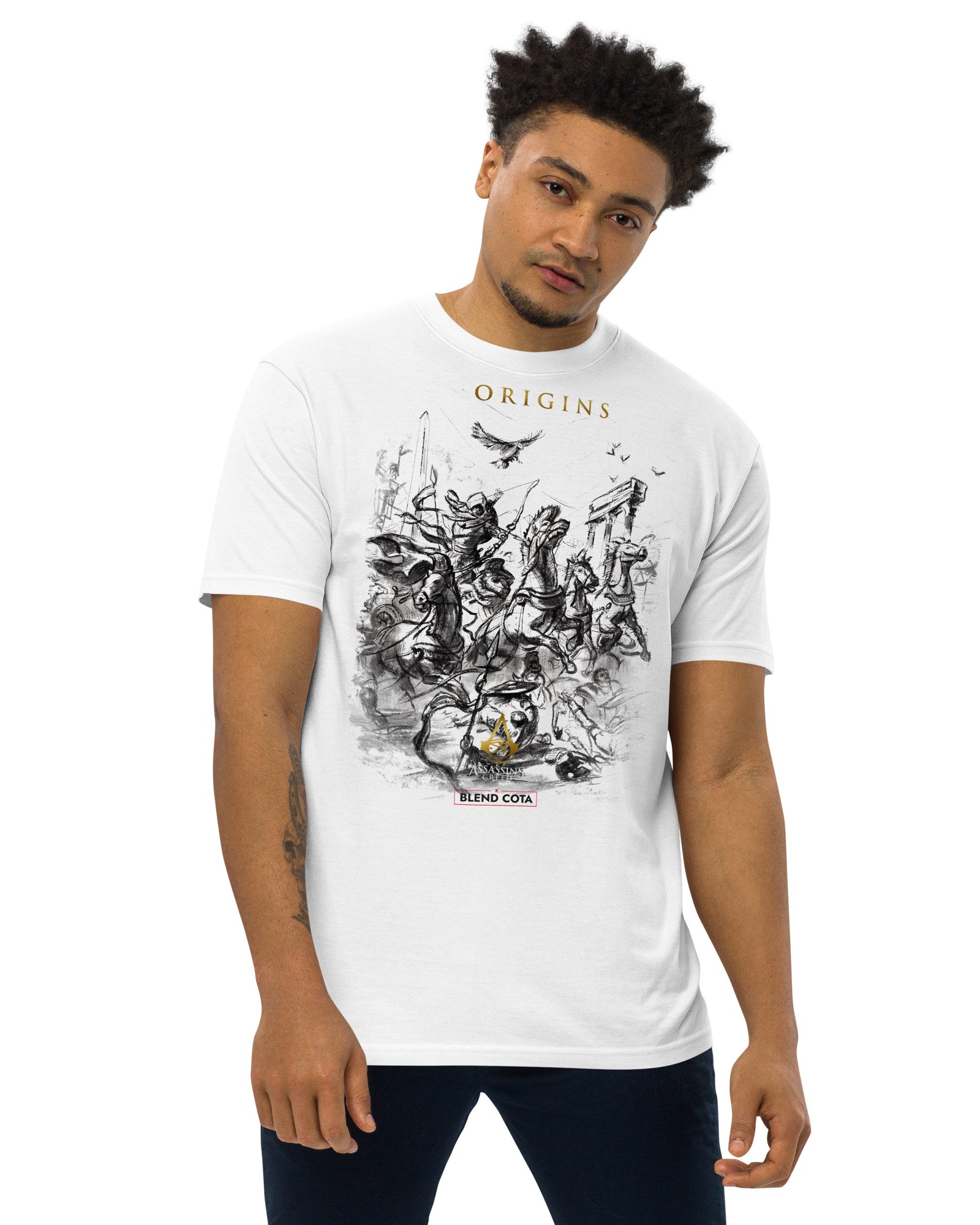 Assassin's Creed® Origins Drawing Men’s cotton tee