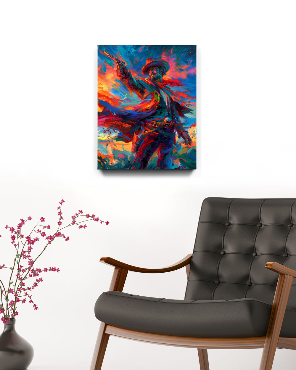 The Gunslinger (Art Print Framed)