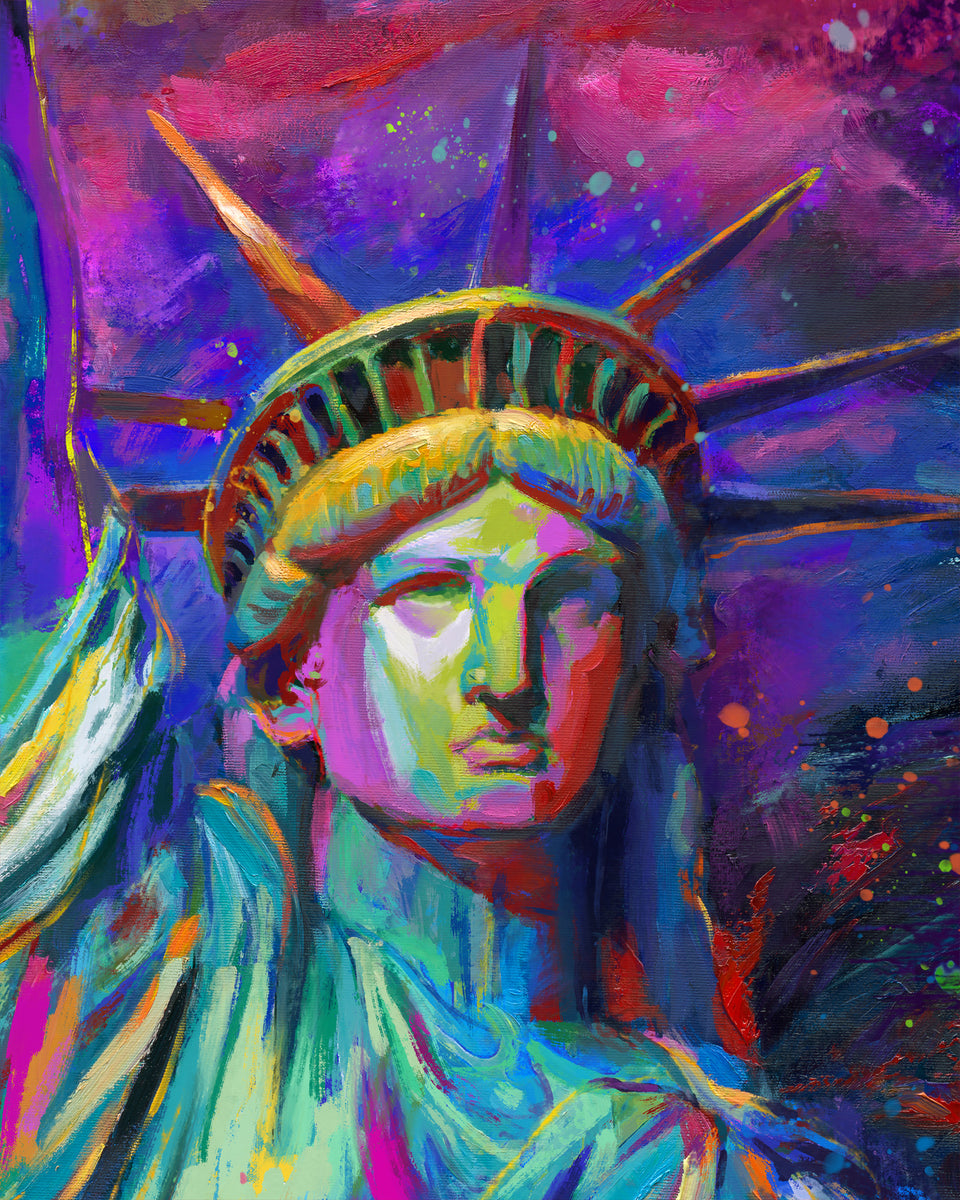 Vive la Liberté - Statue of Liberty (Original Painting) - Blend Cota ...