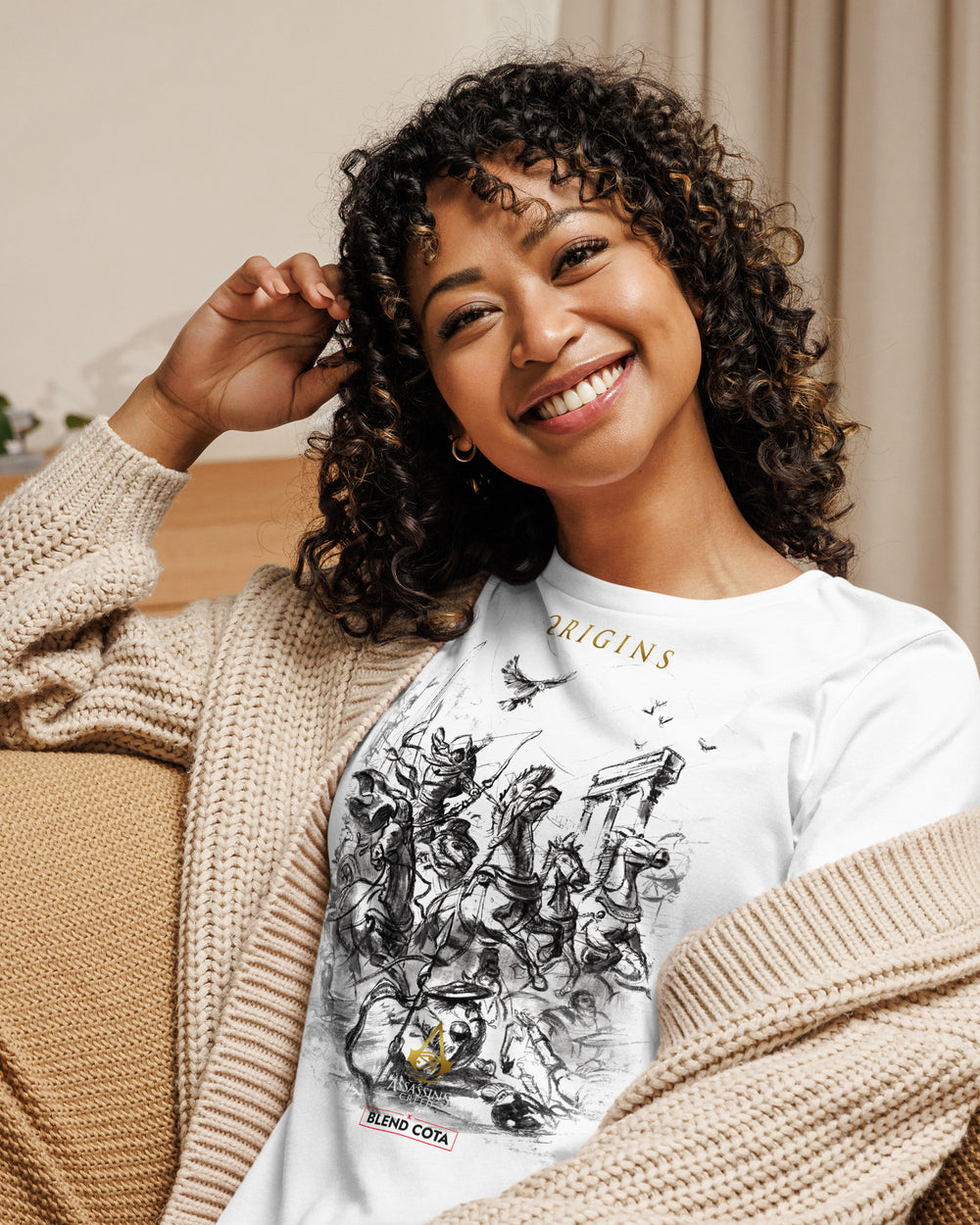Assassin's Creed® Origins Drawing Women's cotton tee