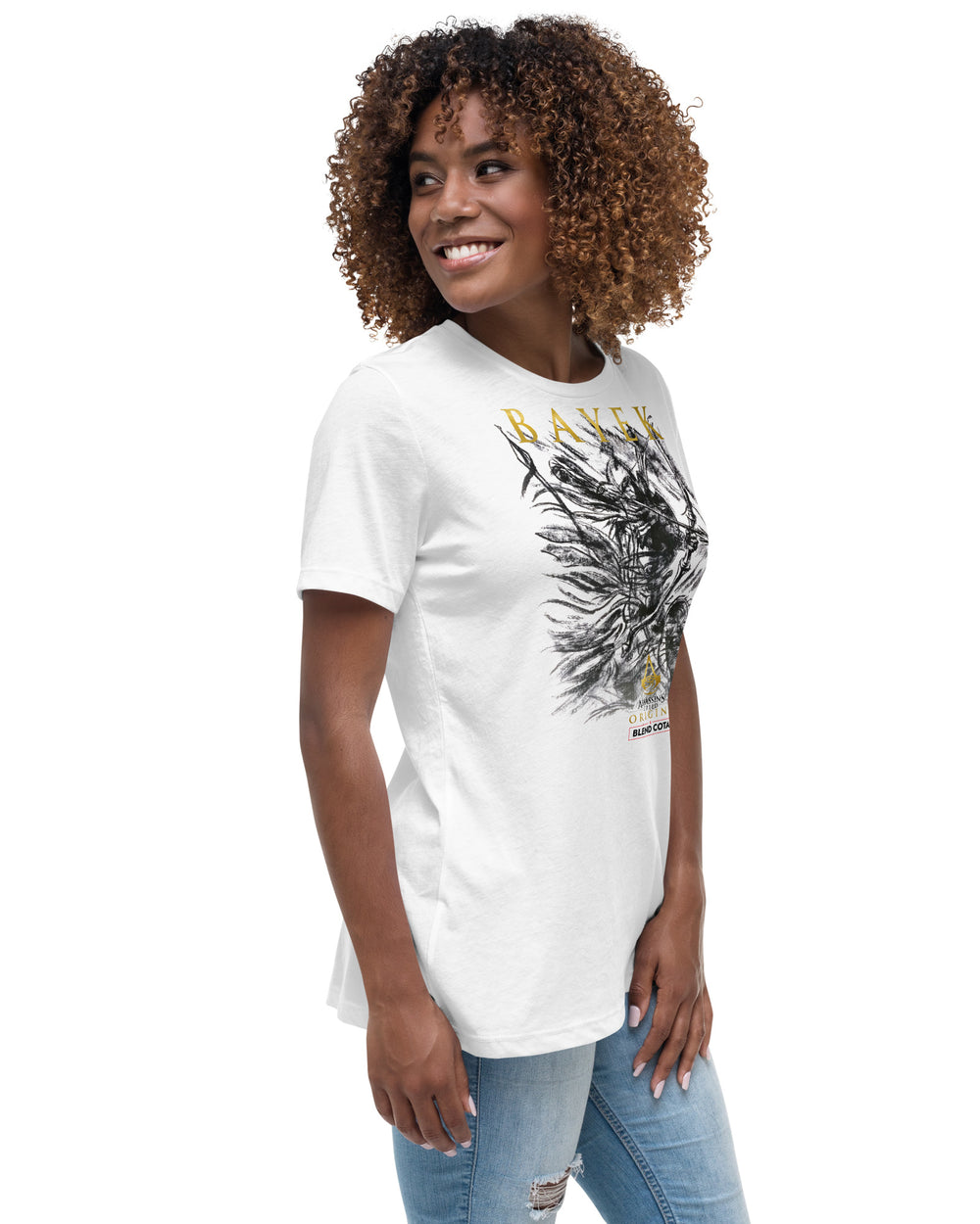 T-shirt en coton pour femme Assassin's Creed® Bayek Drawing