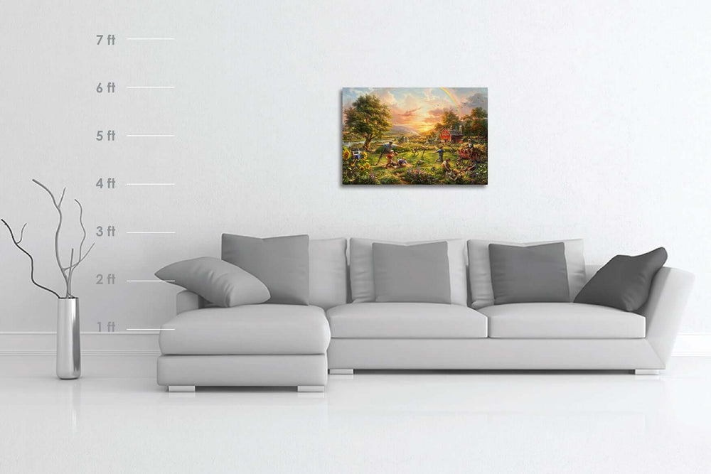 America's Favorite Pastime - Original Oil Painting on Canvas - Blend Cota Studios -Size chart