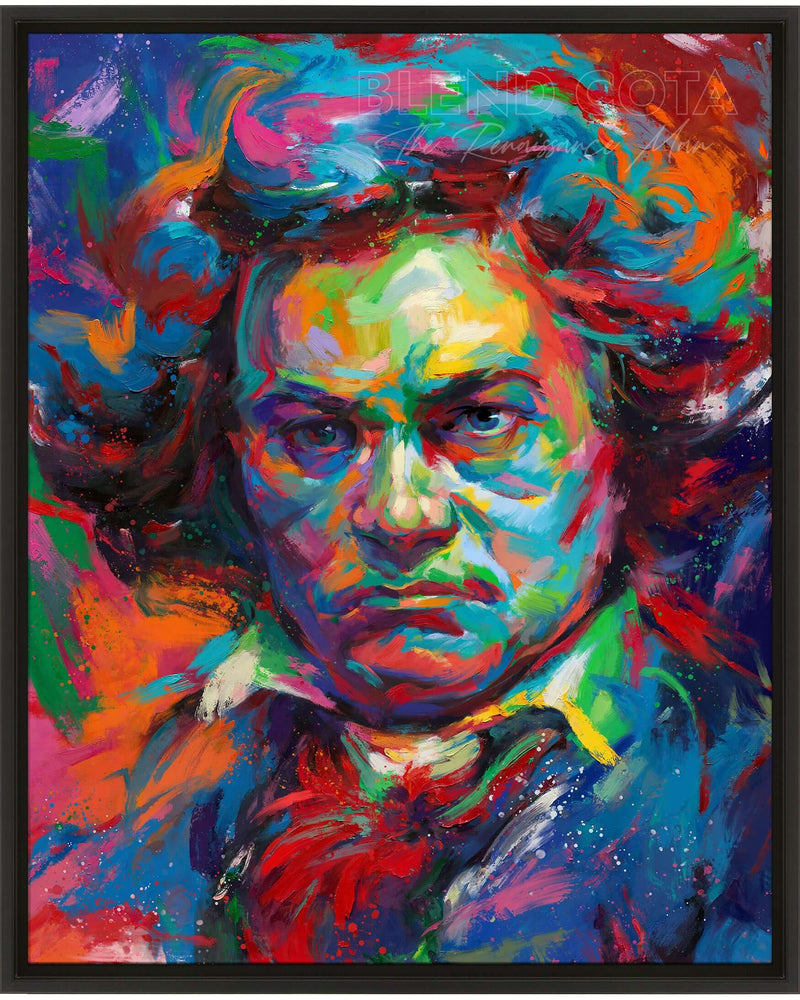 
                  
                    Beethoven - A Symphony of Color - Blend Cota Limited Edition Art on Canvas - Blend Cota Studios - Framed
                  
                