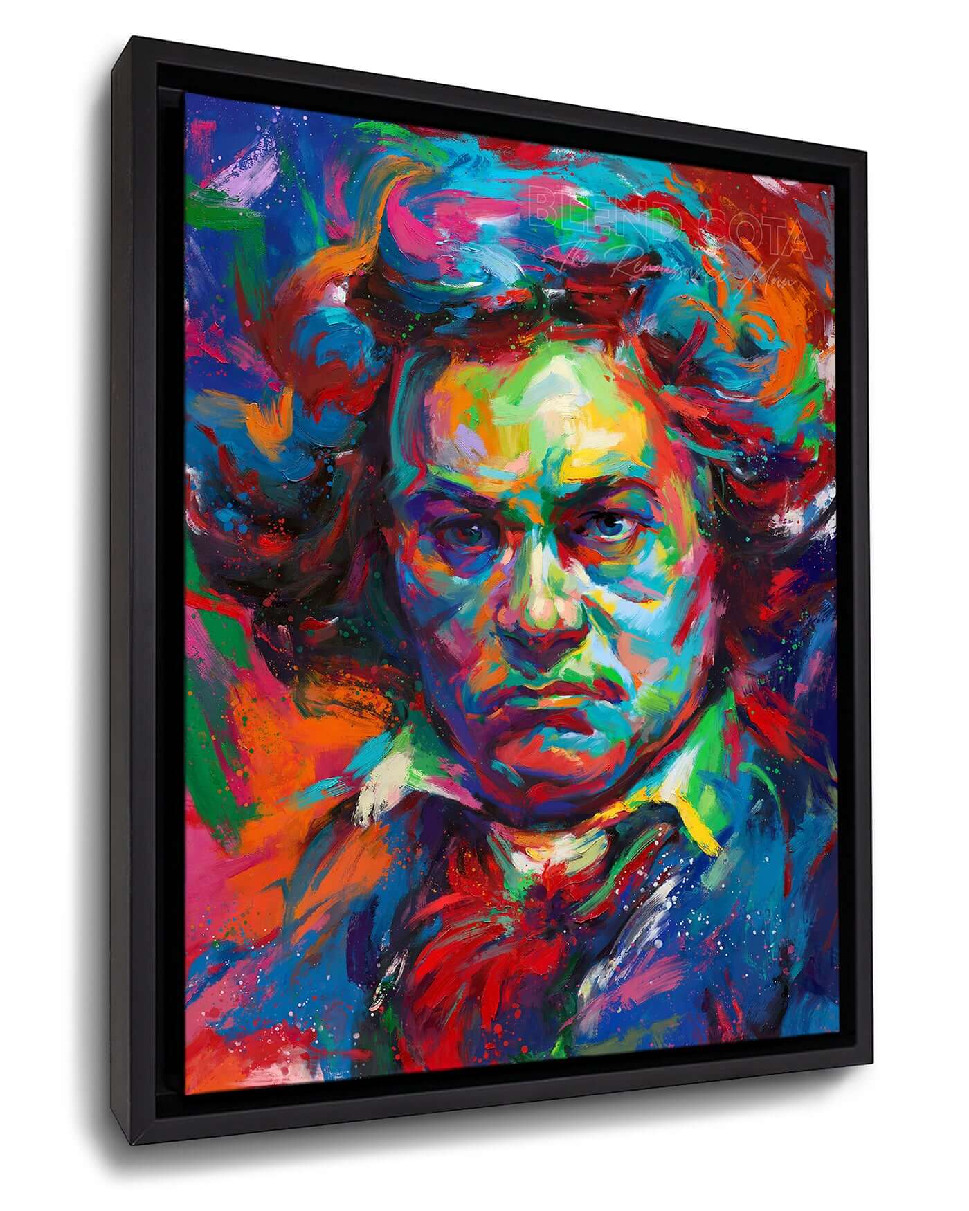 Beethoven - A Symphony of Color - Blend Cota Art Print Framed on Canvas - Blend Cota Studios