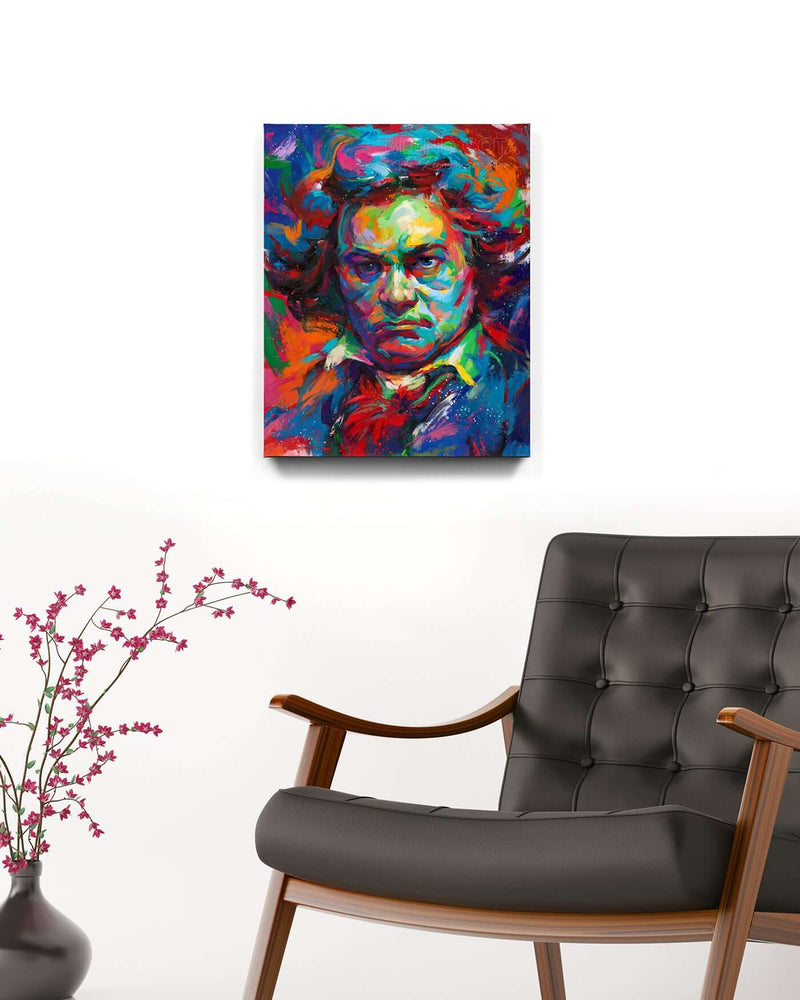 Beethoven - A Symphony of Color - Blend Cota Art Print on Cardstock - Blend Cota Studios