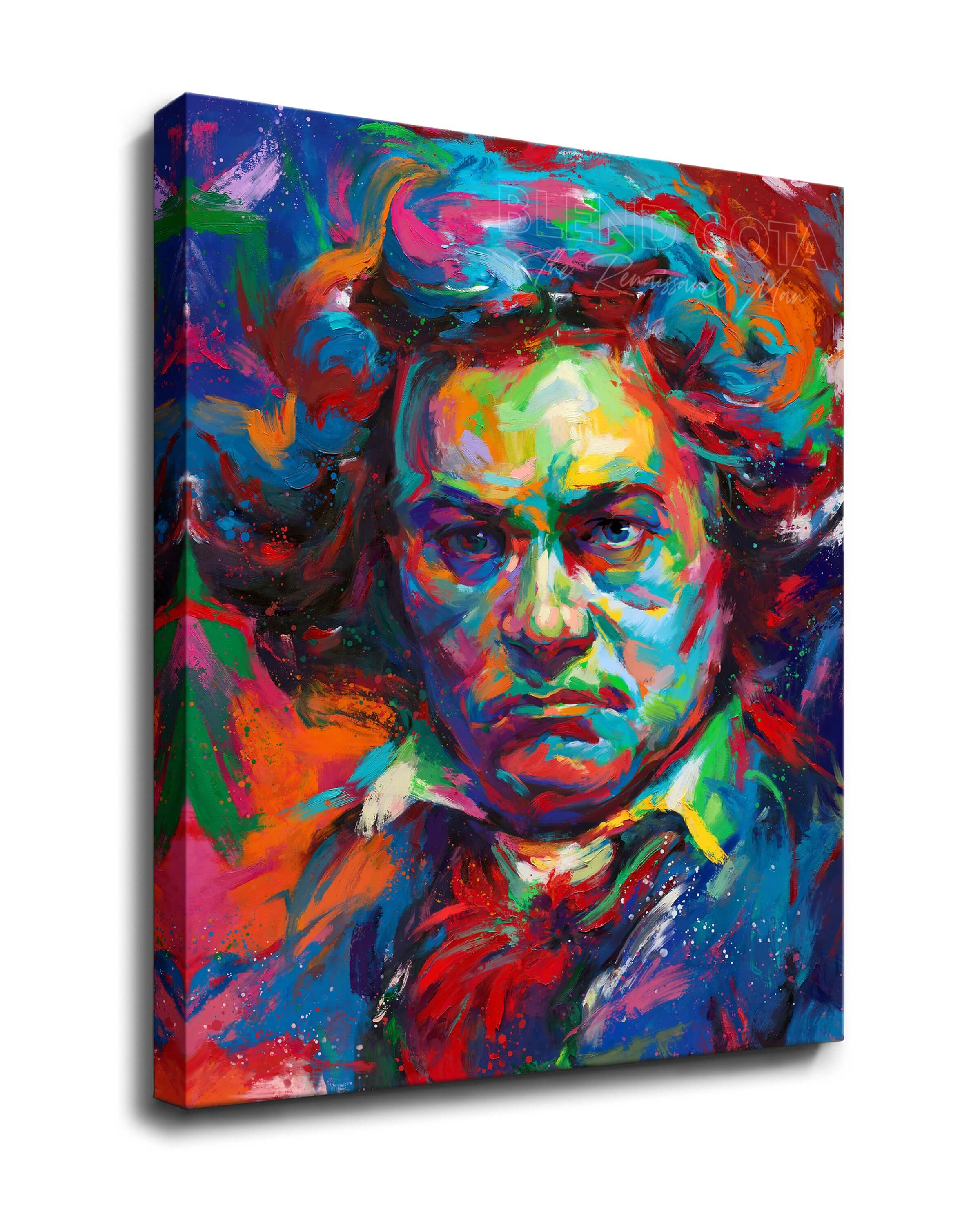 
                  
                    Beethoven - A Symphony of Colour - Blend Cota Art Print on Canvas - Blend Cota Studios
                  
                