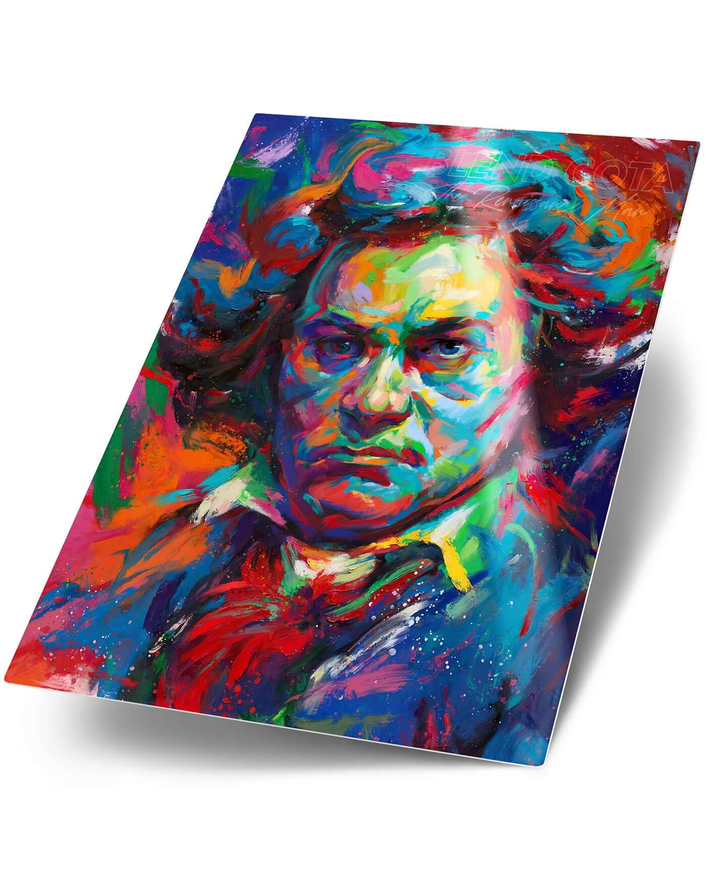 Beethoven - A Symphony of Color - Blend Cota Art Print on Metal - Blend Cota Studios