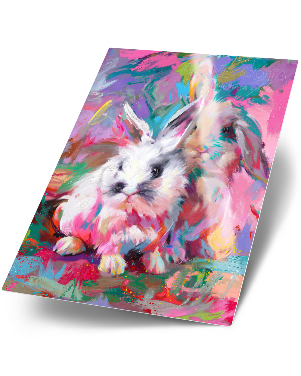 Fluffy Buns - Blend Cota Art Print on Metal - Blend Cota Studios