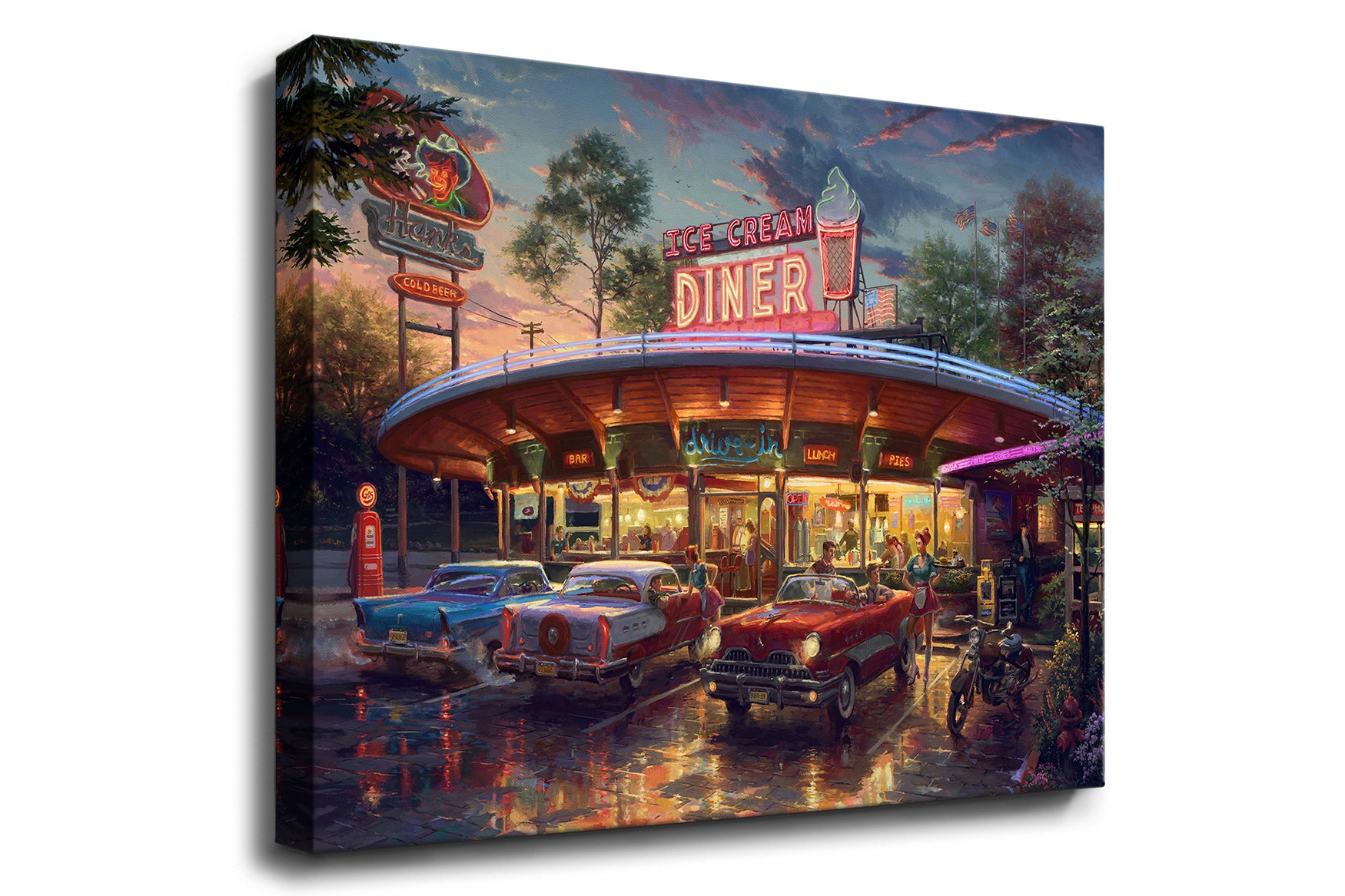 
                  
                    Meet You At The Diner - Blend Cota Art Print on Canvas - Blend Cota Studios 
                  
                