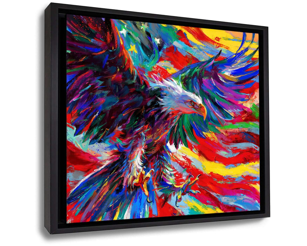 Eagle of Freedom - Blend Cota Art Print Framed on Canvas - Blend Cota Studios