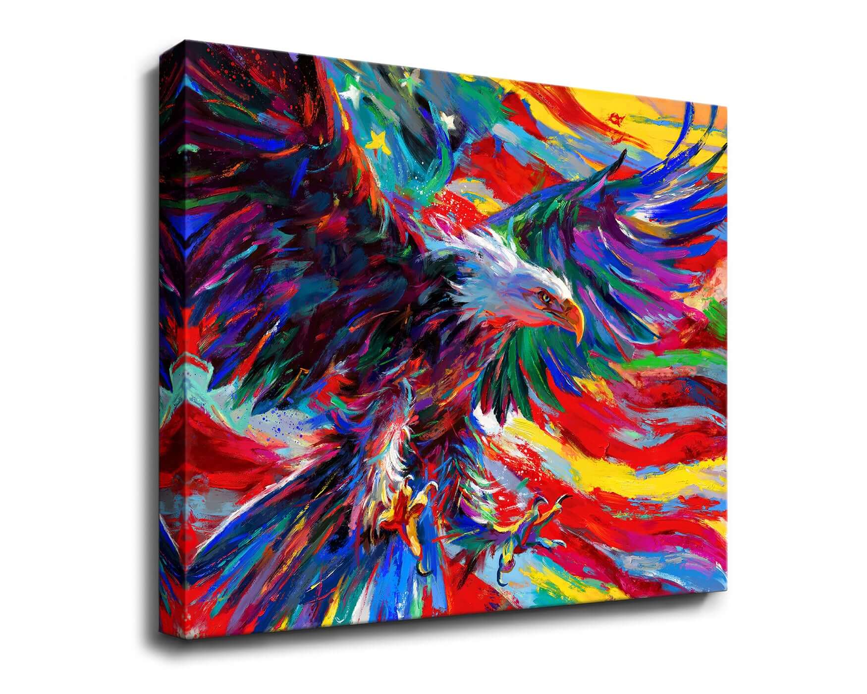 Eagle of Freedom - Blend Cota Art Print on Canvas - Blend Cota Studios