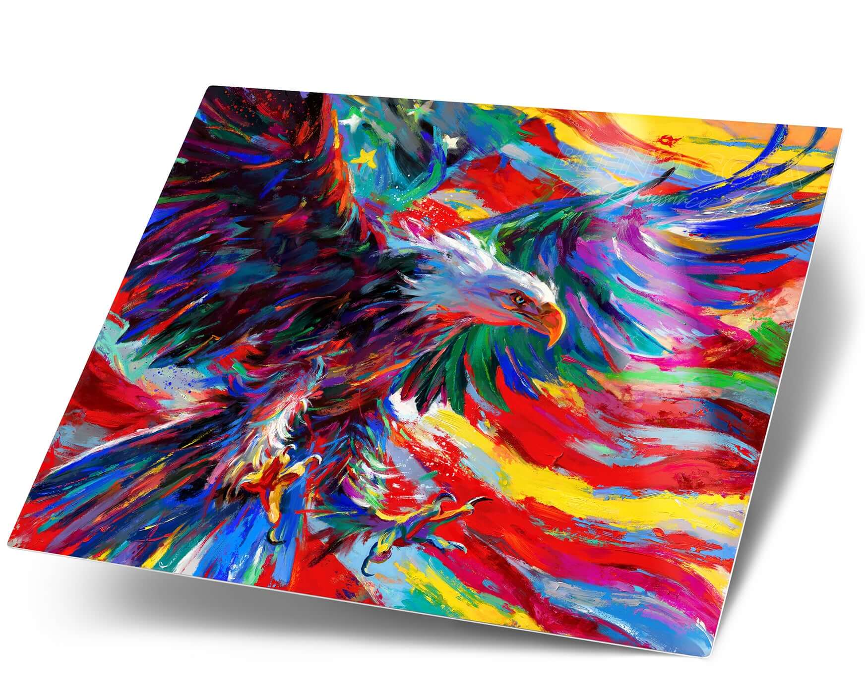 Eagle of Freedom - Blend Cota Art Print on Metal - Blend Cota Studios