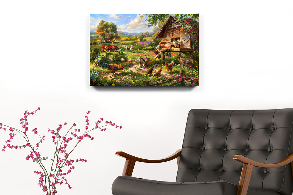 The Joy of Easter - Blend Cota Art Print on Canvas - Blend Cota Studios 
