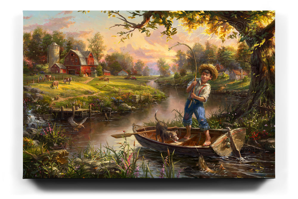 
                  
                    Gone Fishing - Blend Cota Limited Edition Art on Canvas - Blend Cota Studios 
                  
                