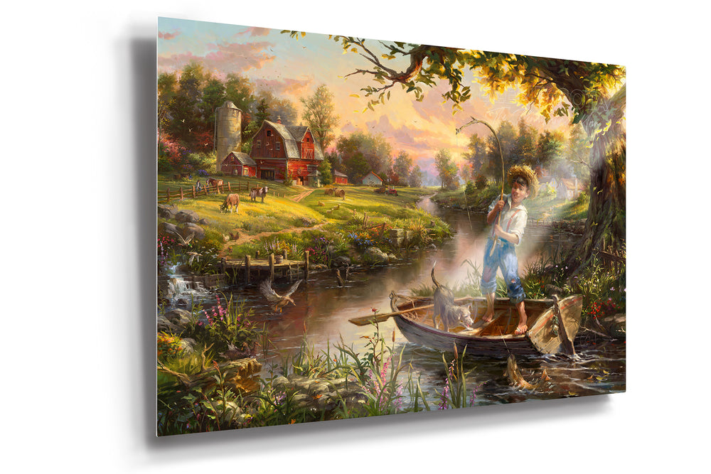 Gone Fishing - Blend Cota Limited Edition Art on Metal- Blend Cota Studios 