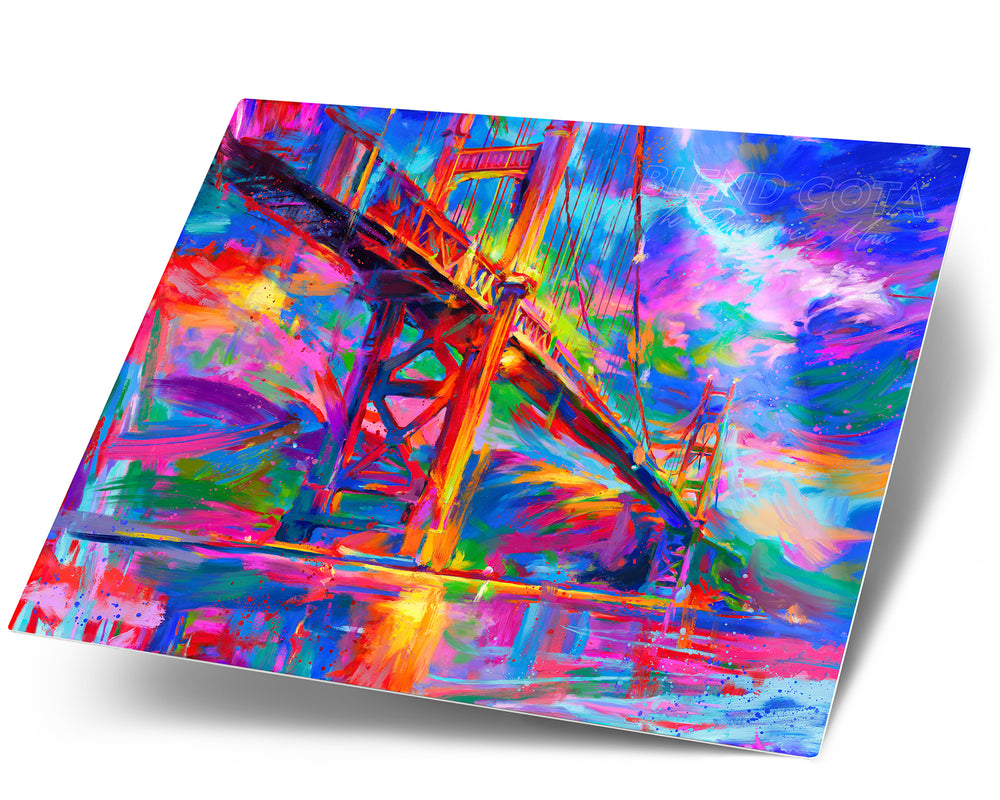 
                  
                    Golden Gate Bridge - Blend Cota Art Print on Metal - Blend Cota Studios 
                  
                