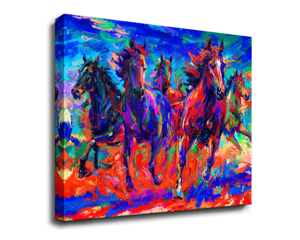 Gallop of the Wild - Art Print on Canvas- Blend Cota Studios 
