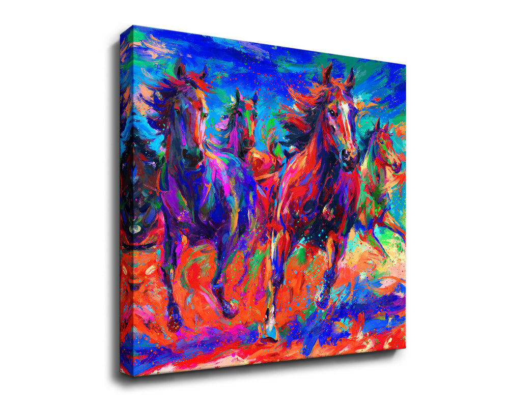 Gallop of the Wild - Art Print on Canvas- Blend Cota Studios 