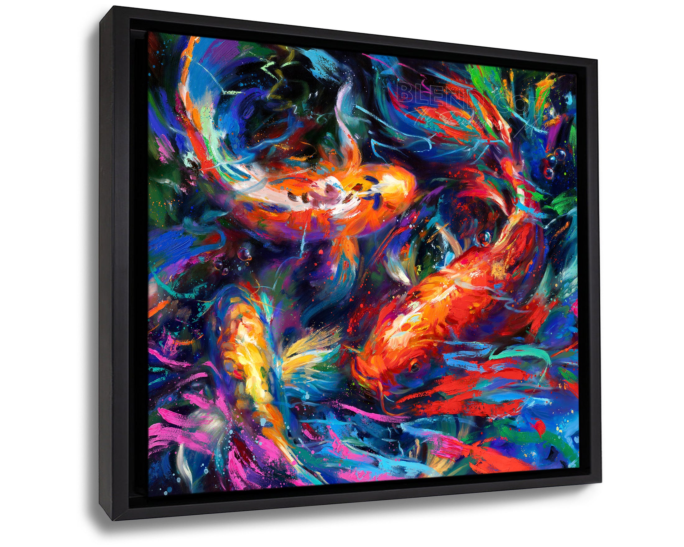 Koi Garden (Art Print Framed)