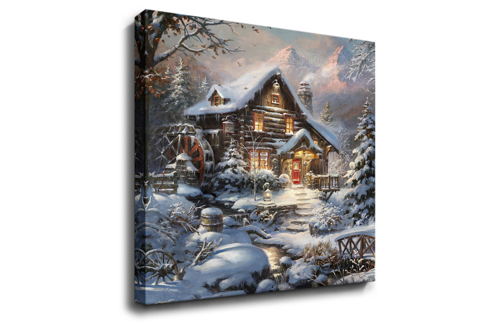 Silence of The First Snow - Blend Cota Art Print on Canvas - Blend Cota Studios painting hanging on white wall