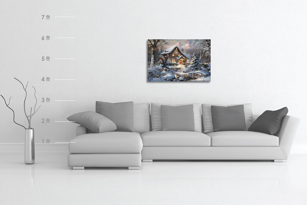 Moulin à baies d’hiver (peinture originale)
