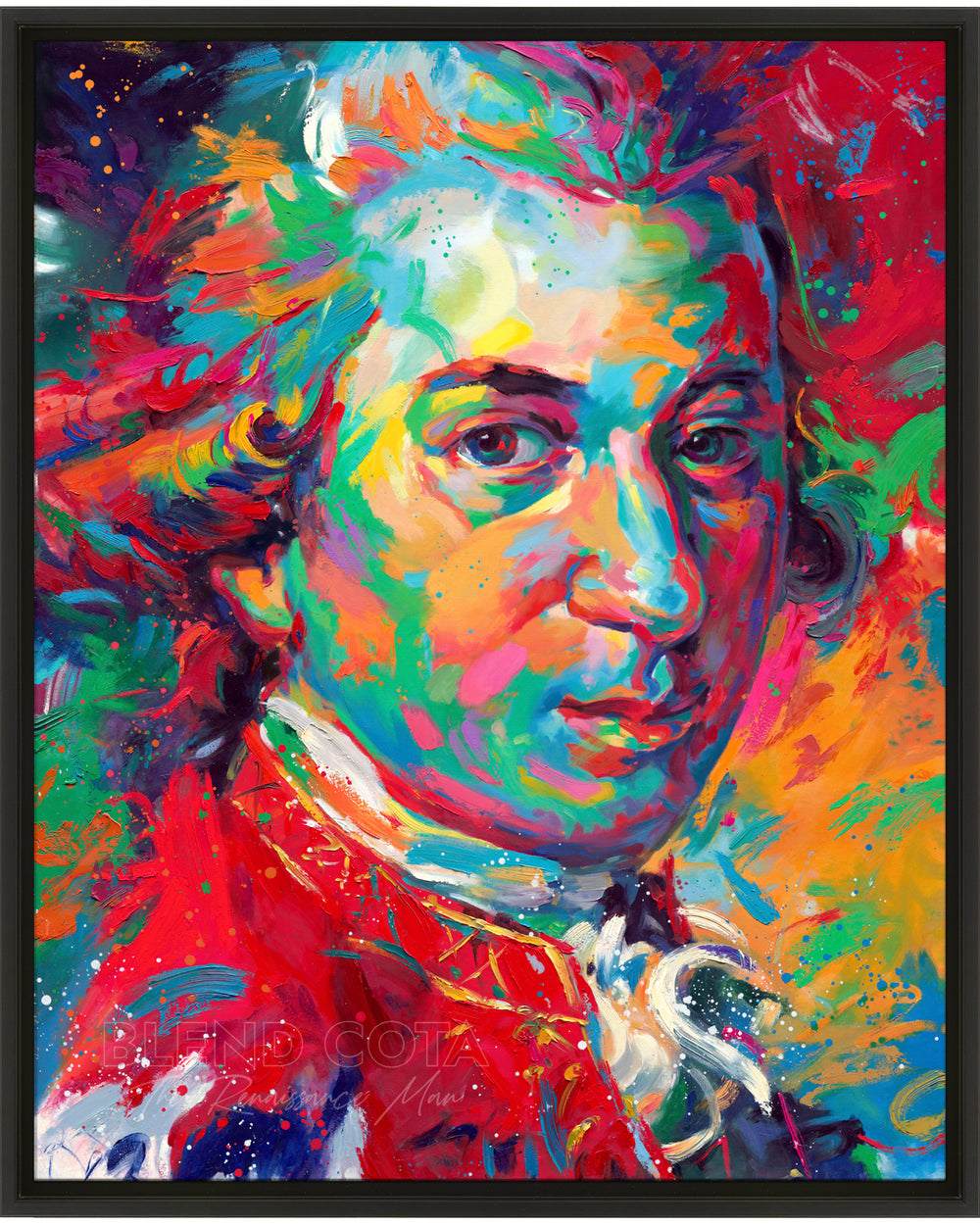 Mozart - Requiem Unfinished - Blend Cota Limited Edition Art on Canvas - Blend Cota Studios - Framed