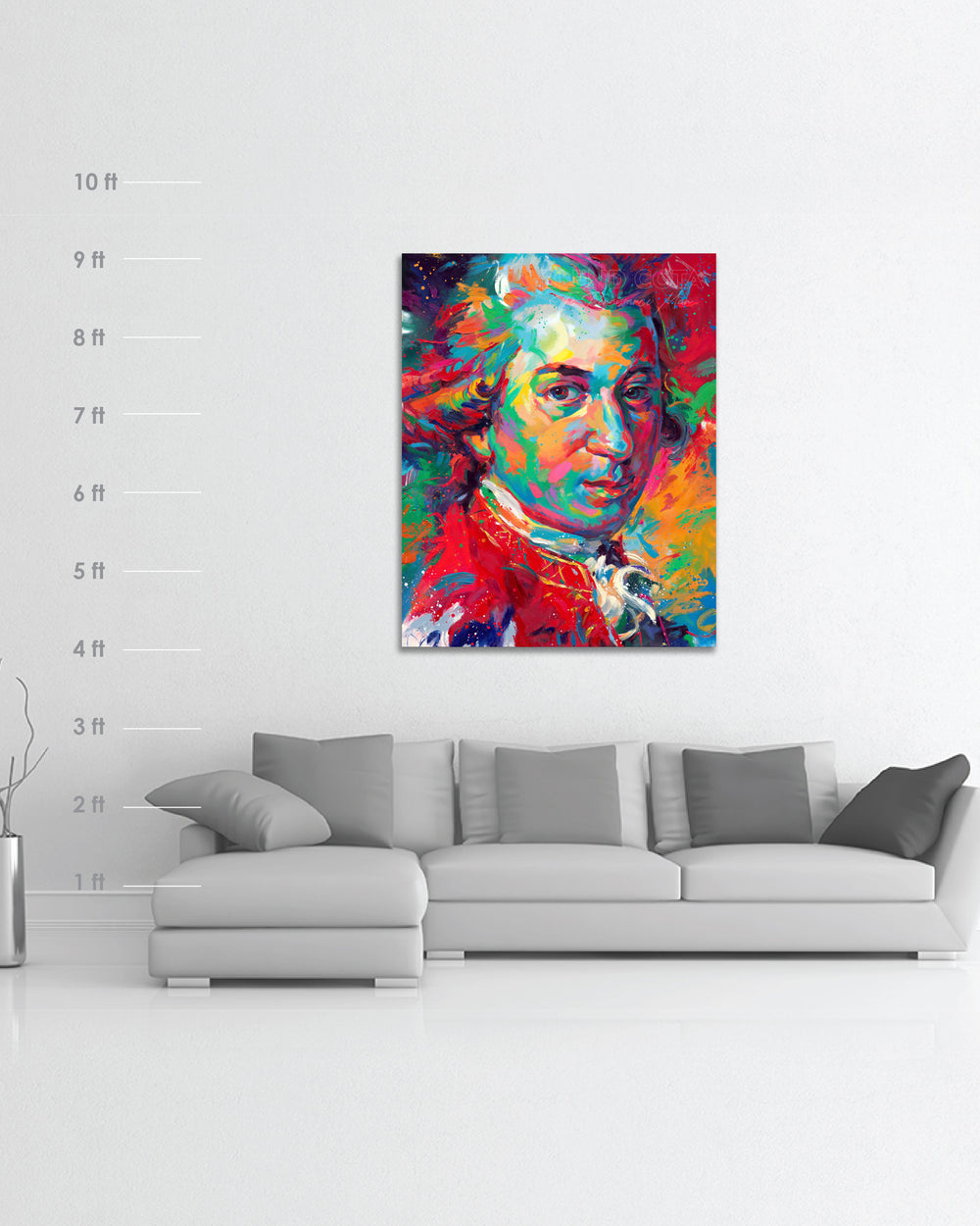 Mozart - Requiem Unfinished - Blend Cota Original Oil Painting - Blend Cota Studios - Framed