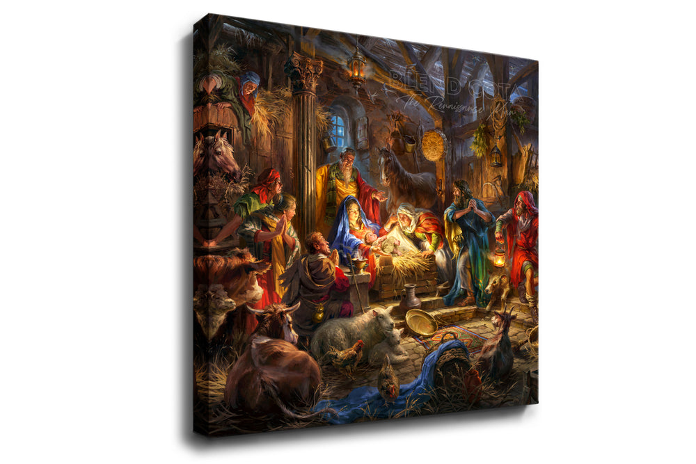 Nativitas | A King is Born Baby Jesus - Blend Cota Art Print on Canvas - Blend Cota Studios
