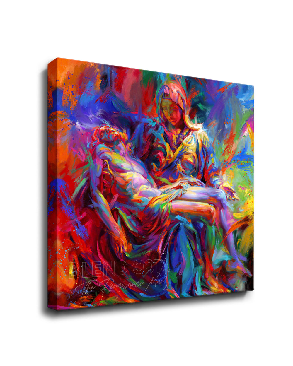 The Colors of Pieta - Blend Cota Art Print on Canvas - Blend Cota Studios 