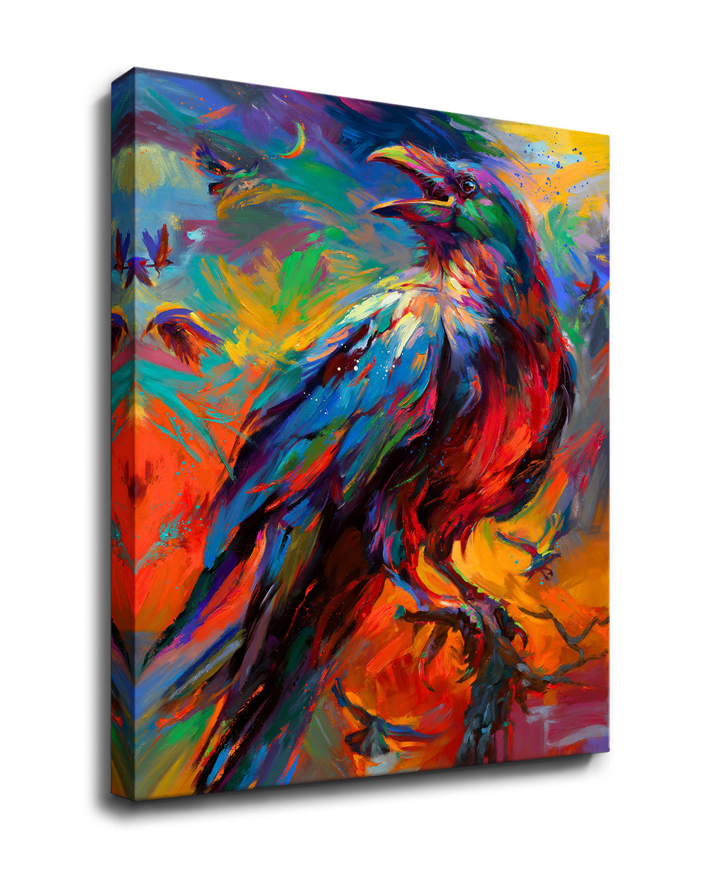 The Mystical Raven - Blend Cota Art Print on Canvas - Blend Cota Studios 